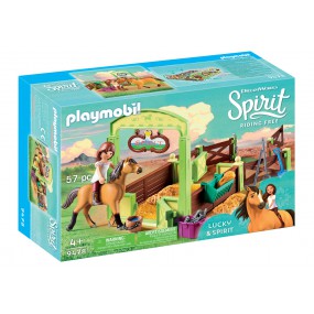 Playmobil 9478 Lucky & Spirit met paardenbox