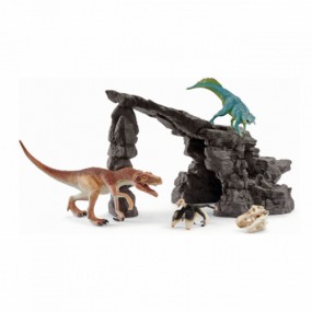 Schleich Dinosaurus kit met grot, 41461