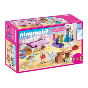 Playmobil Dollhouse 70208 Slaapkamer met mode ontwerphoek