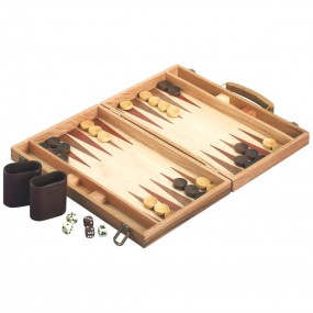 Backgammon 38cm hout