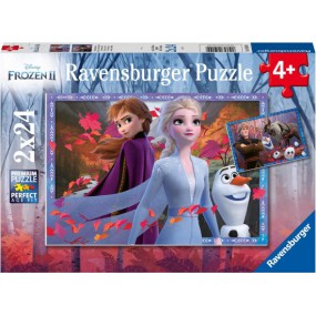 DFZ: Frozen 2 Ijzige avonturen, 2x24p Ravensburger