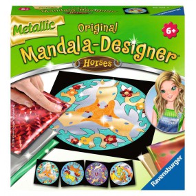 Metallic Mandala-Designer: paarden