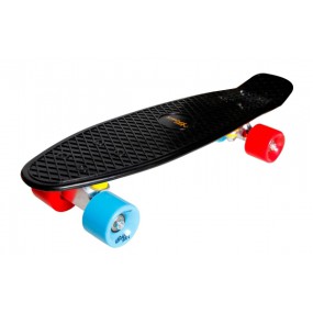 Skateboard Kick zwart/blauw, New Sport