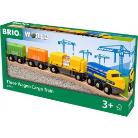 Brio Vrachttrein met drie wagons