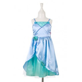 Flore jurk, groen-blauw, 5-7 jaar