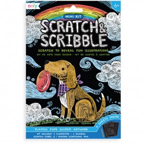 Mini Scratch & Scribble Art Kit- Puppy, Ooly