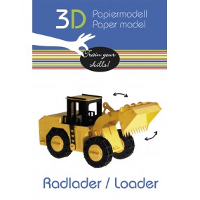 Fridolin - 3D Papiermodel Wheel Loader