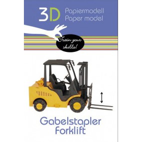 Fridolin - 3D Papiermodel Fork-Lift Truck