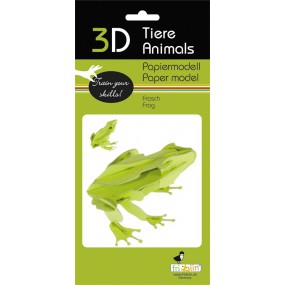 Fridolin - 3D Papiermodel Frog