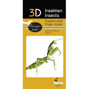 Fridolin - 3D Papiermodel Praying Mantis