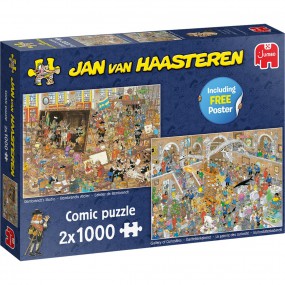 Jan van Haasteren Trip to the museum 2 in 1 1000stukjes, jumbo 20052
