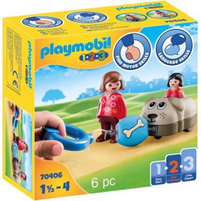 Playmobil 1.2.3. 70406 Hondentrein