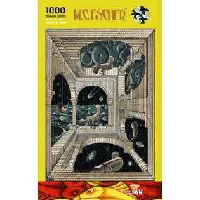 Andere Wereld - M.C. Escher 1000stukjes Puzzelman