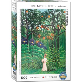 Woman in an Exotic Forest - Henri Rousseau, Eurographics 1000stukjes
