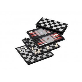 Schaak-/Backgammon casette magnetisch