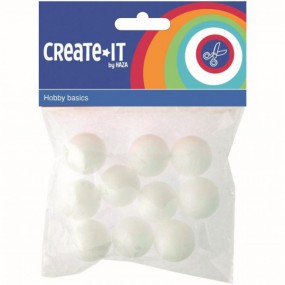 Create-It Polystyreen bollen 2,5cm
