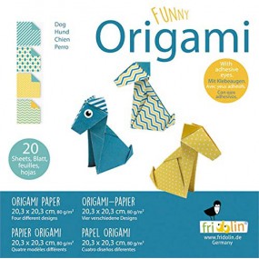 Fridolin Funny Origami - Hond 20*20cm
