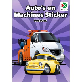 Auto's en Machines Sticker Doeboek