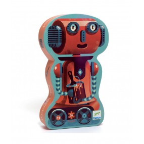Djeco - Silhouette Puzzel: Bob de robot