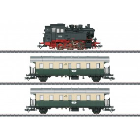 Märklin-H0, locomotief Veluwsche Stoom Maatschappij (VSM) met wagons- Epoche VI - 26618