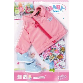 Zapf, BABY born Kledingset City Deluxe Scooter Outfit, 43cm