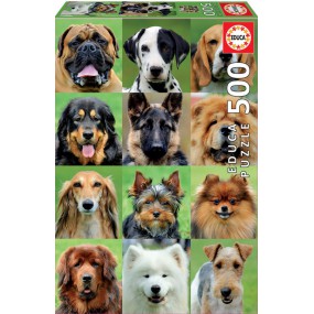 Dogs Collage, Educa 500stukjes