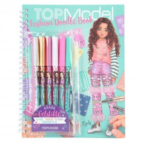 TOPModel Fashion Doodle Book met gelpennen