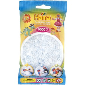 Hama strijkkralen - 1000 stuks - Transparant Wit