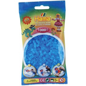 Hama strijkkralen - 1000 stuks - Transparant Aquablauw