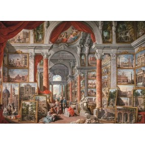 Gallery with views of modern Rome, Art Puzzle 2000stukjes