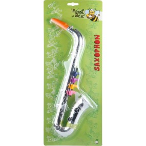 Saxofoon zilver, 36 cm, Boogie Bee