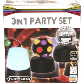 Fun Lites, Disco 3 in 1 party set