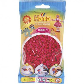 Hama strijkkralen - 1000 stuks - Donker Roze