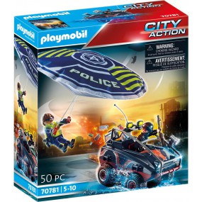 Playmobil - Politieparachute: achtervolging van het amfibievoertuig 70781