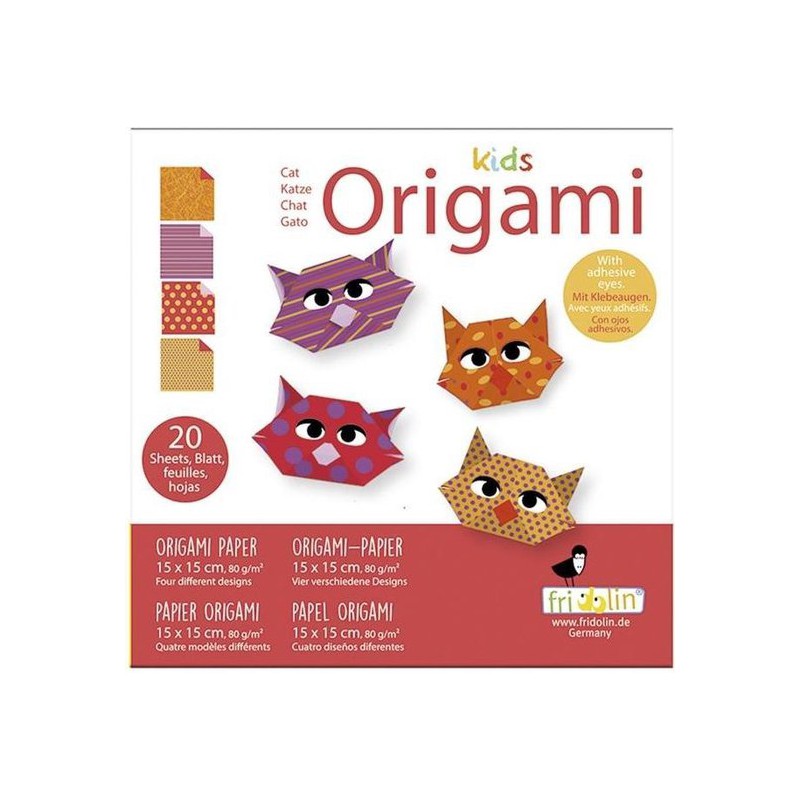 Fridolin Kids Origami Kat 15*15