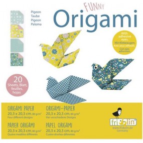 Fridolin Coloring Origami Duif 20*20