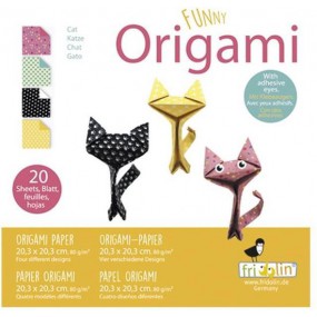 Fridolin Coloring Origami Katten 20*20
