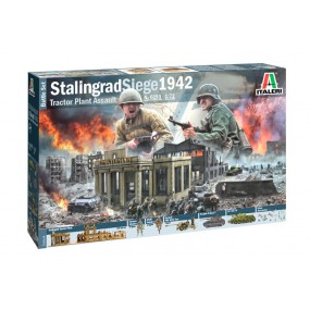 Stalingrad Siege 1942 Tractor Plant Assault, model kit 1:72, Italeri