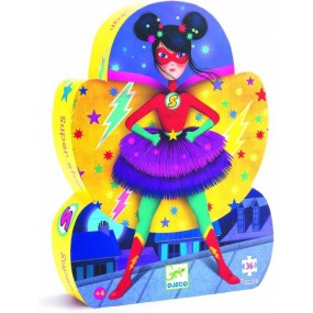 Djeco - Silhouette Puzzel: Super Star