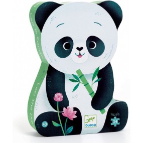 Djeco - Silhouette Puzzel: Leo de panda