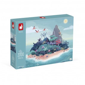 Janod, Kidult puzzel - Het mysterieuze eiland, 2000st, 11.2517