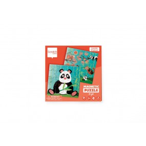 Magnetic puzzle to go: panda, Scratch