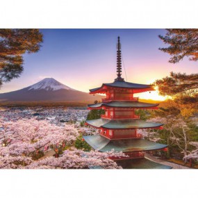 Kersenbloesem bij mount Fuji, 1000 stukjes Ravensburger