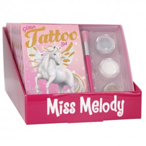 Miss Melody glitter tattoo set