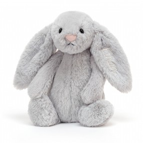 Bashful Silver Bunny, Medium, 31cm, Jellycat