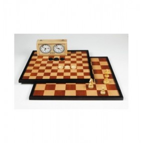 Dam -en schaakbord met rand 42*42cm